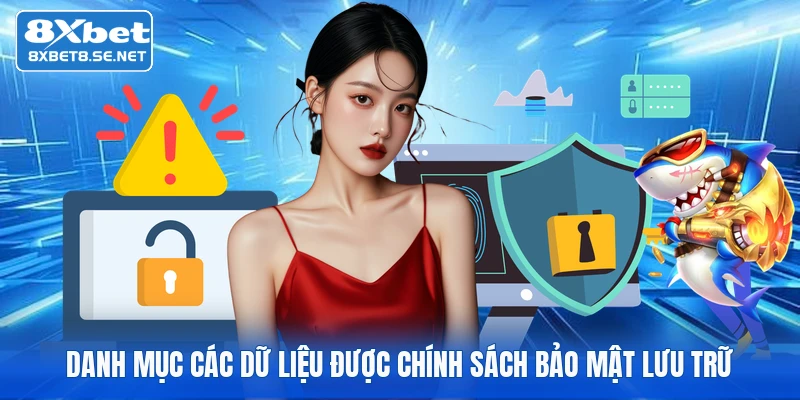 Danh mục các dữ liệu được chính sách bảo mật lưu trữ