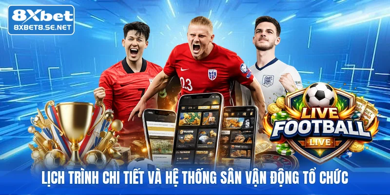 Lịch trình chi tiết và hệ thống sân vận động tổ chức
